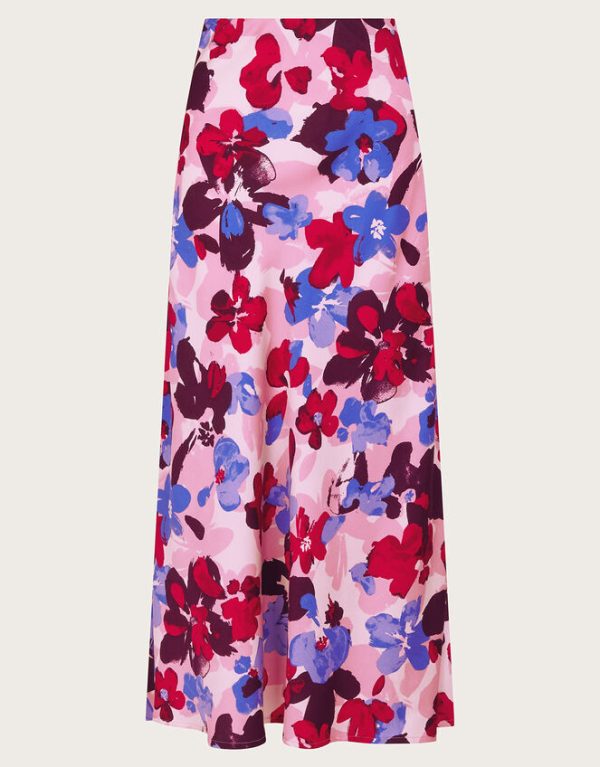 Monsoon Vittoria Floral Print Skirt Pink - Image 5