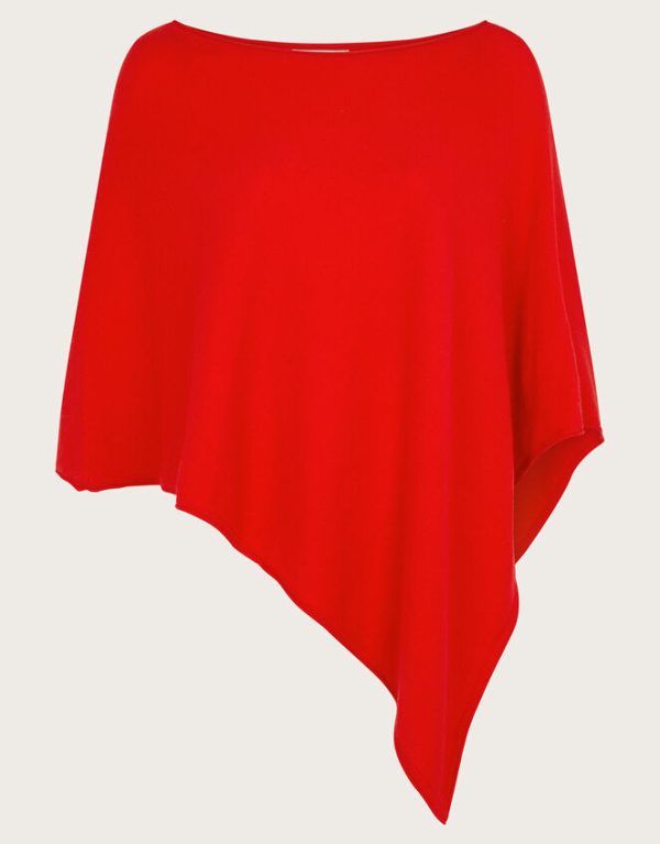 Monsoon Carly Poncho Red - Image 5