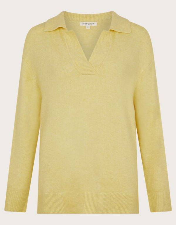 Monsoon Carla Collar Jumper Yellow - Image 5