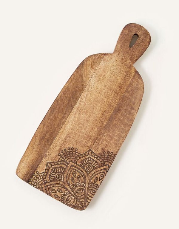 Monsoon Carved Wooden Chopping Board - Image 2