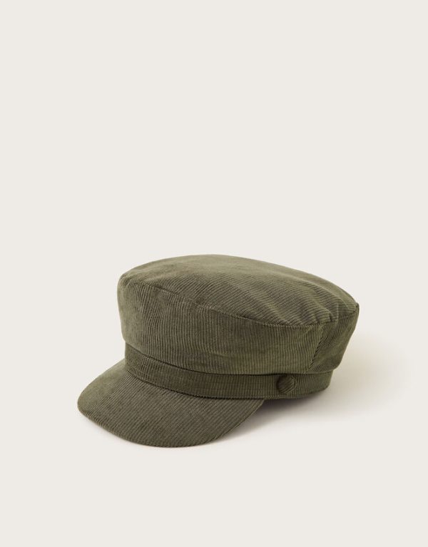 Monsoon Cord Baker Boy Hat Green