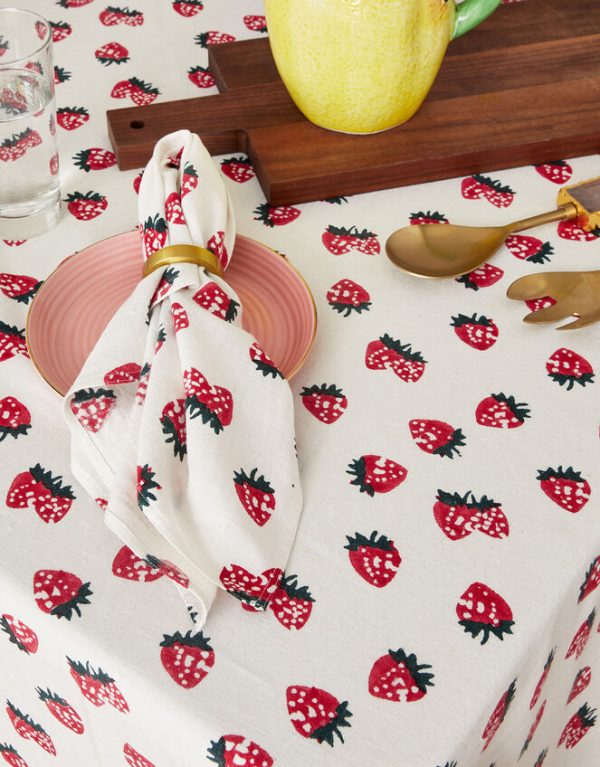 Monsoon Strawberry Table Cloth