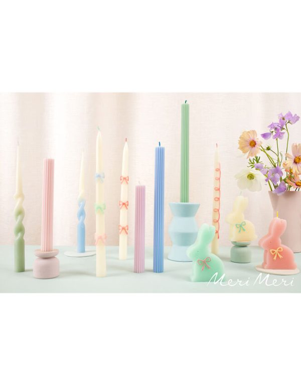 Monsoon 8-Pack Meri Meri Rainbow Twist Candles - Image 2