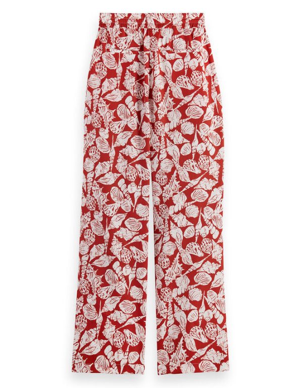 Monsoon Scotch and Soda 32" Wide Leg Trousers Red - Image 3