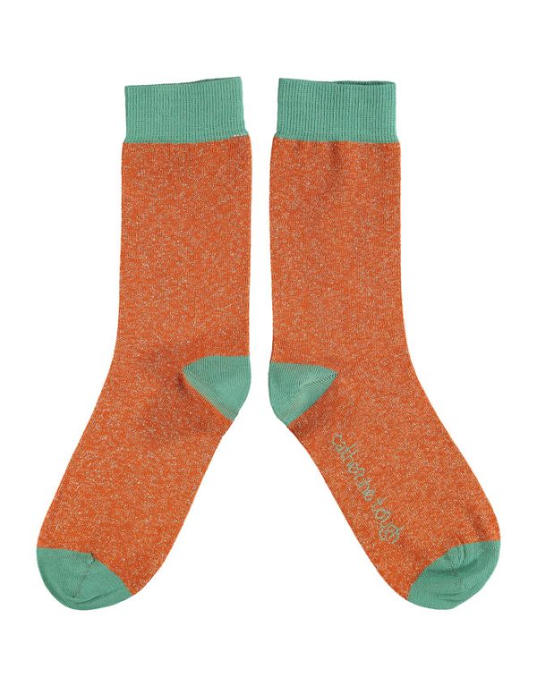 Monsoon Catherine Tough Colour Block Glitter Socks - Image 2