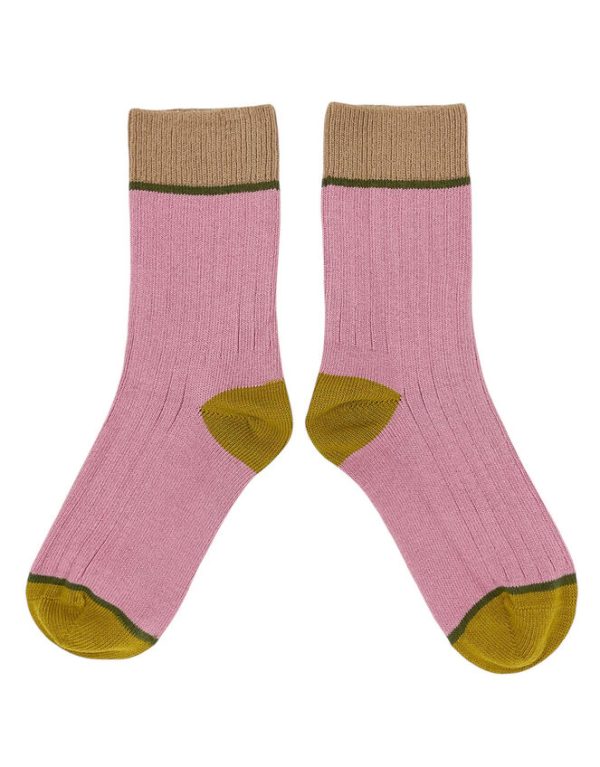 Monsoon Catherine Tough Chunky Socks Pink - Image 2