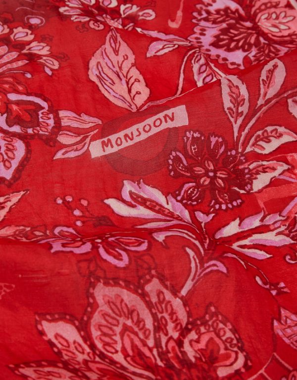 Monsoon London Print Silk Scarf - Image 2