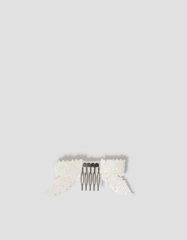 Monsoon Beaded Bow Comb Hair Clip - Image 2