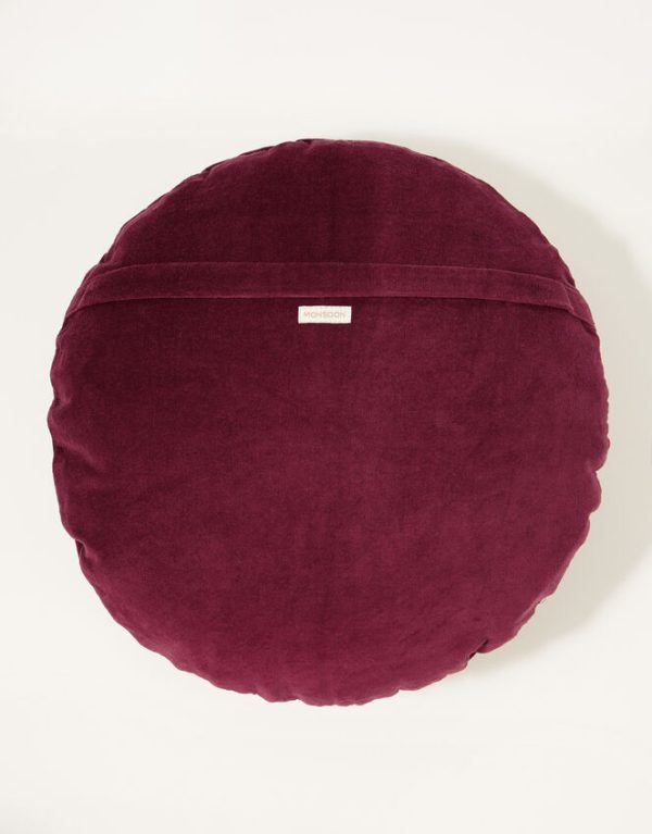 Monsoon Round Velvet Cushion - Image 2