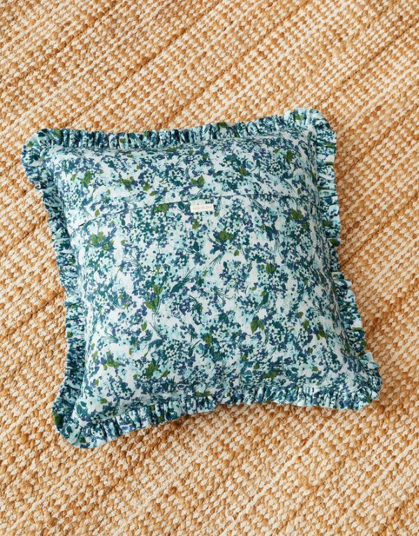 Monsoon Frill Edge Floral Print Cushion - Image 2