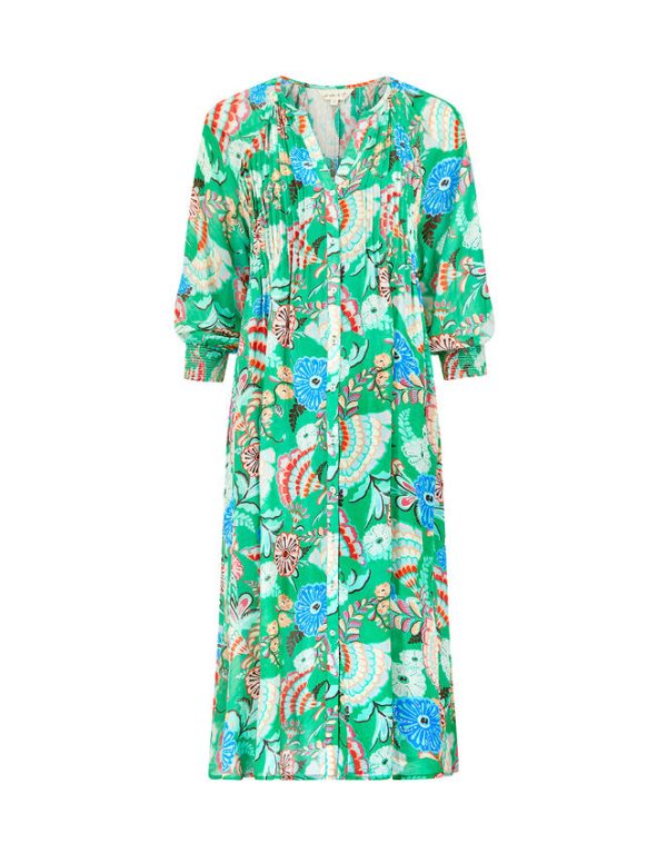 Monsoon East Santa Maria Dress Green - Image 7