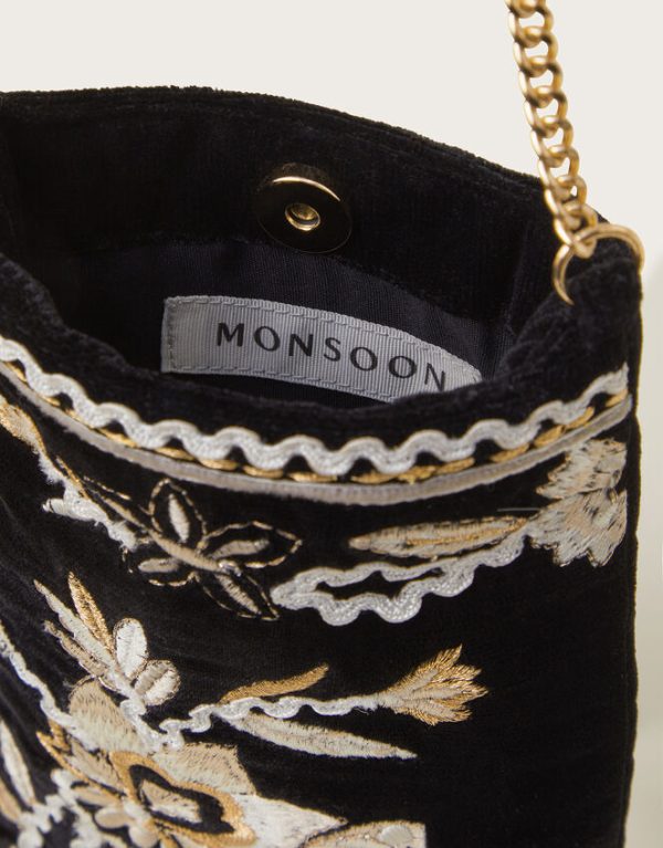 Monsoon Phoebe Embroidered Phone Bag - Image 3