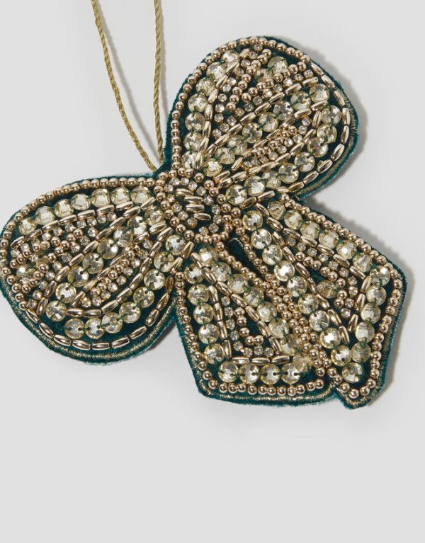 Monsoon Embellished Bow Christmas Tree Decoration - Image 3