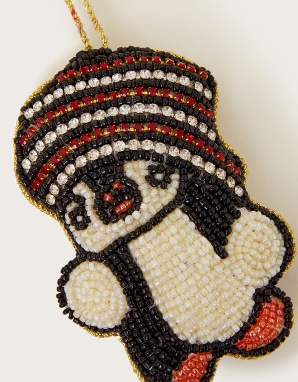 Monsoon Beaded Penguin Christmas Tree Decoration - Image 3