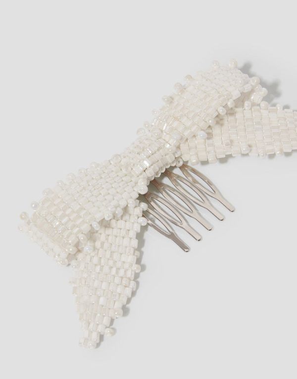 Monsoon Beaded Bow Comb Hair Clip - Image 3