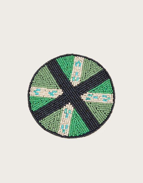 Monsoon Beaded Coaster Green - Image 3