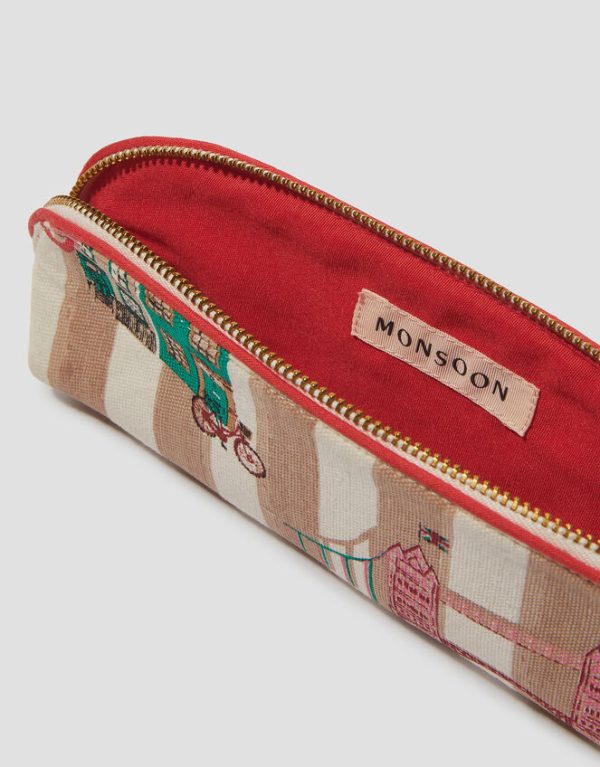 Monsoon Stripe London Print Pencil Case - Image 4