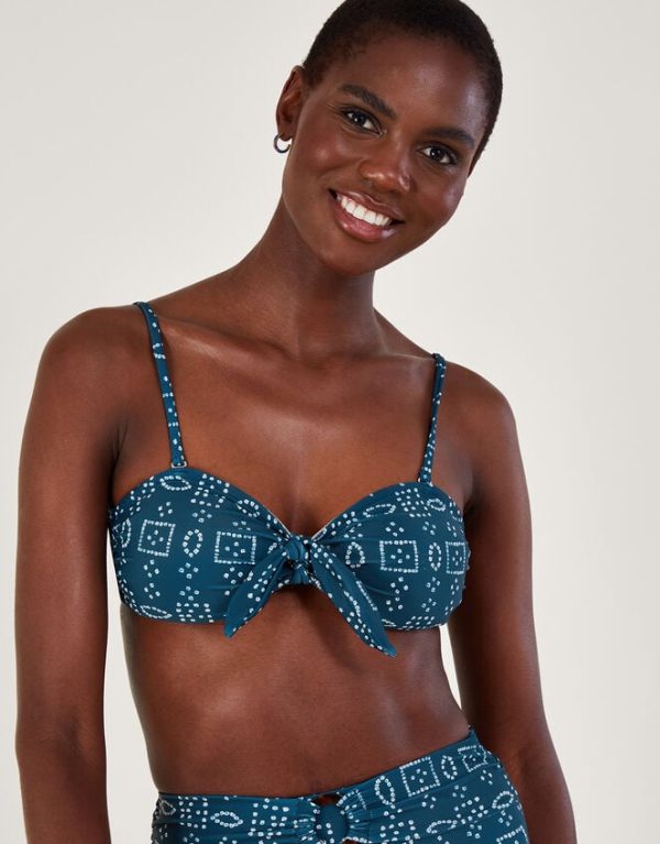 Monsoon Batik Dye Bikini Top Blue