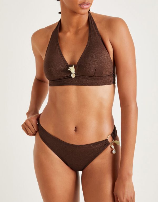 Monsoon Eden Halter Bikini Top Bronze - Image 2