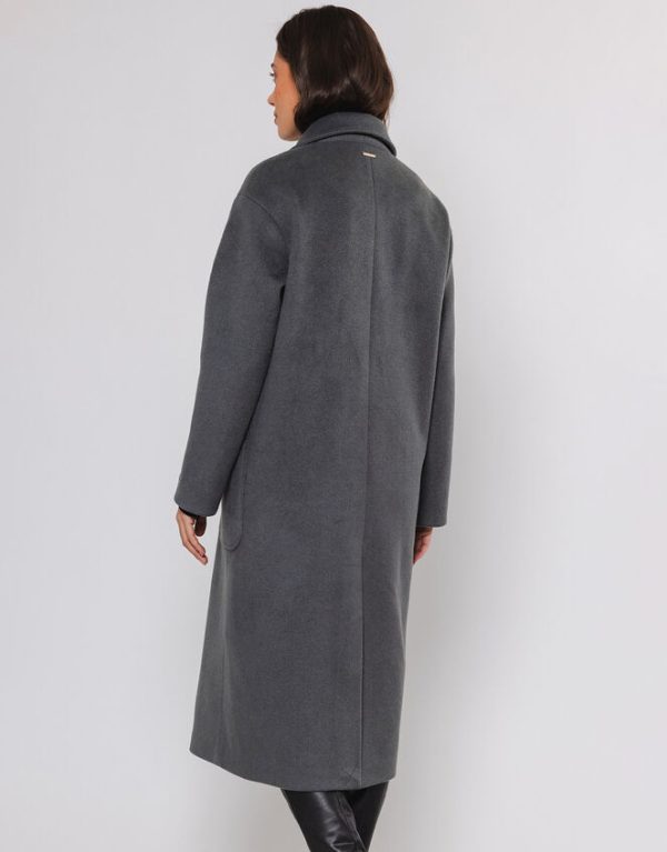 Monsoon Rino and Pelle Longline Double-Breasted Coat Grey - Image 3