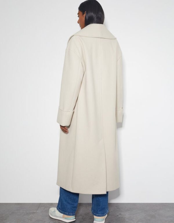 Monsoon Carrie Shawl Coat Ivory - Image 3