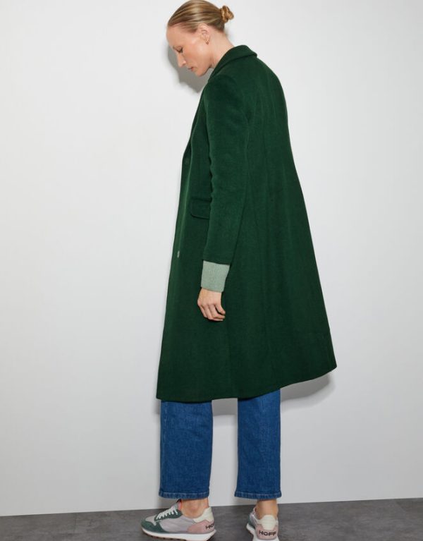 Monsoon Arabella A-Line Coat Green - Image 3