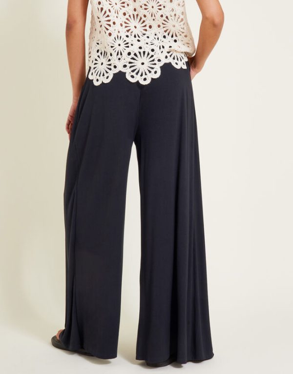 Monsoon Wanda Wrap Trousers Black - Image 3