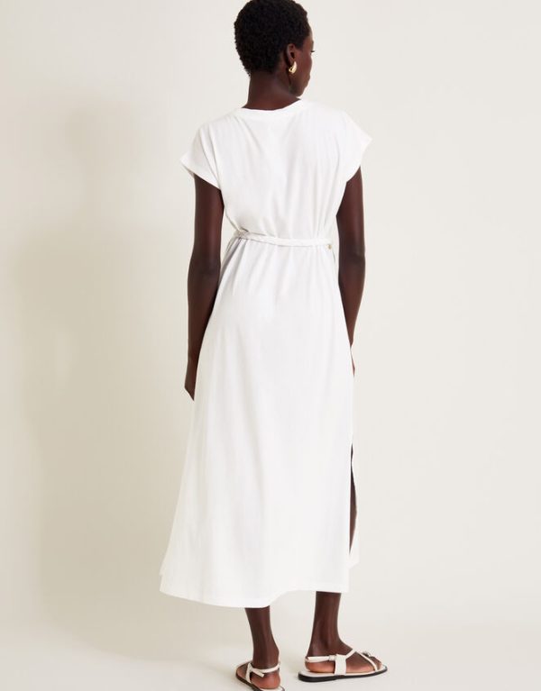 Monsoon Garcia Cutwork Midi Dress White - Image 3