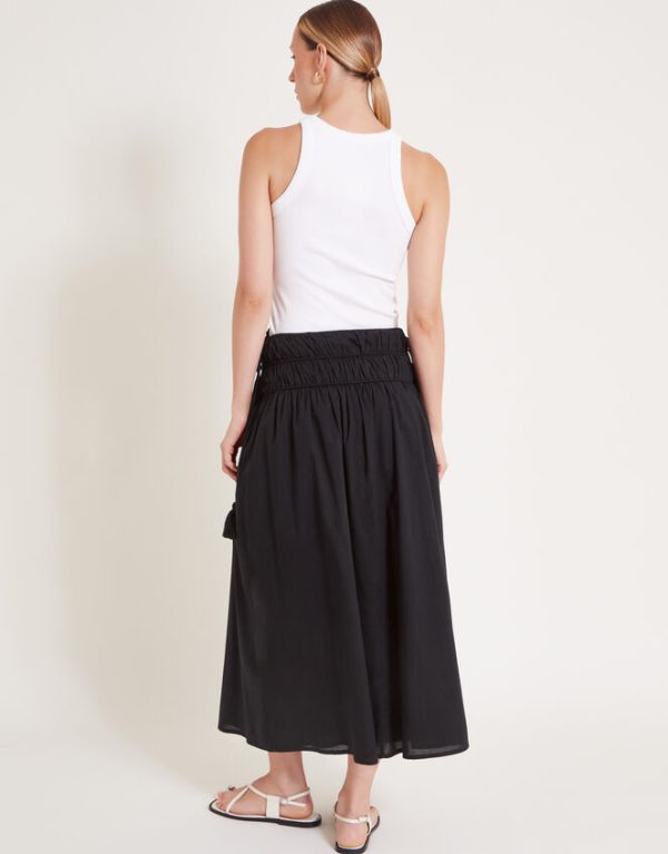 Monsoon Jade Maxi Skirt Black - Image 4