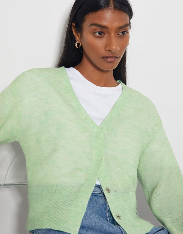 Monsoon Mia Lightweight Cardigan Green - Image 4