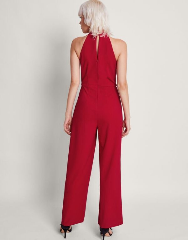 Monsoon Cam Crossover Jumpsuit Red - Image 4