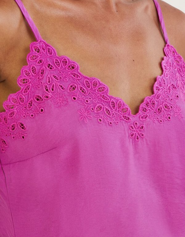 Monsoon Beatrice Cutwork Cami Top Pink - Image 4