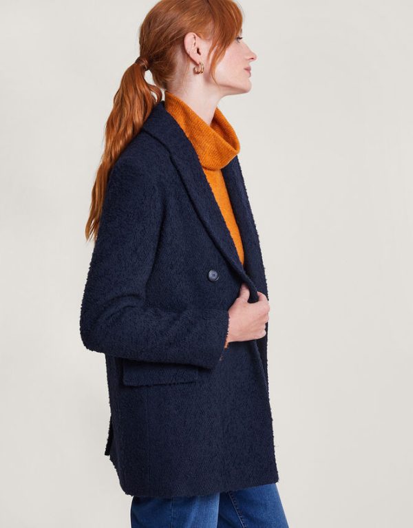 Monsoon Betsy Blazer Coat Blue - Image 4